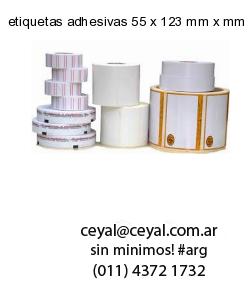 etiquetas adhesivas 55 x 123 mm x mm