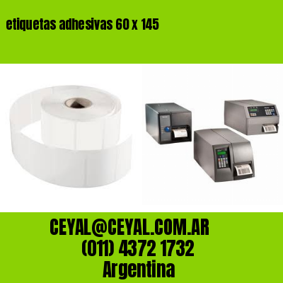 etiquetas adhesivas 60 x 145