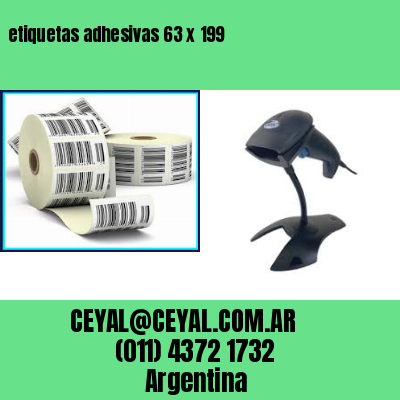 etiquetas adhesivas 63 x 199