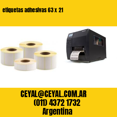 etiquetas adhesivas 63 x 21