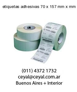 etiquetas adhesivas 70 x 157 mm x mm