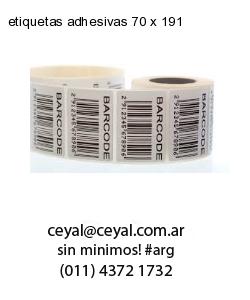etiquetas adhesivas 70 x 191