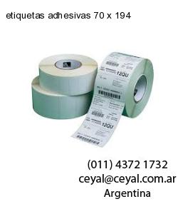 etiquetas adhesivas 70 x 194