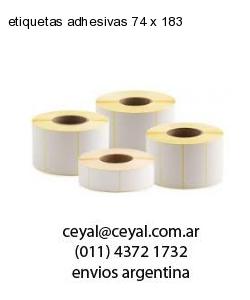 etiquetas adhesivas 74 x 183