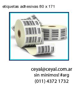 etiquetas adhesivas 80 x 171