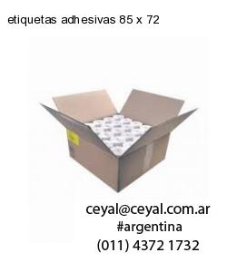 etiquetas adhesivas 85 x 72