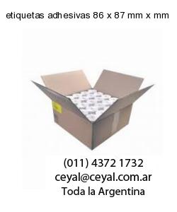etiquetas adhesivas 86 x 87 mm x mm