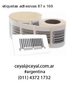 etiquetas adhesivas 87 x 169