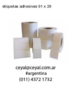 etiquetas adhesivas 91 x 29
