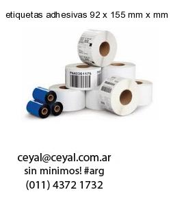 etiquetas adhesivas 92 x 155 mm x mm