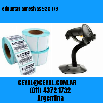 etiquetas adhesivas 92 x 179
