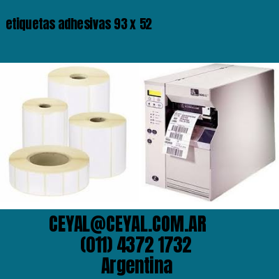 etiquetas adhesivas 93 x 52