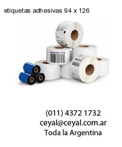 etiquetas adhesivas 94 x 126