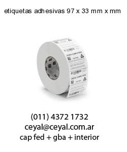 etiquetas adhesivas 97 x 33 mm x mm