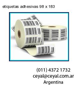 etiquetas adhesivas 98 x 183