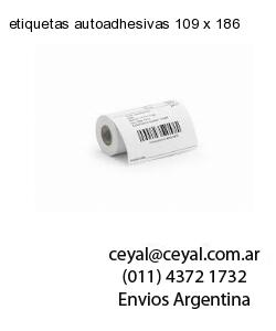 etiquetas autoadhesivas 109 x 186