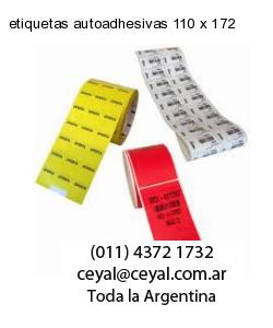 etiquetas autoadhesivas 110 x 172