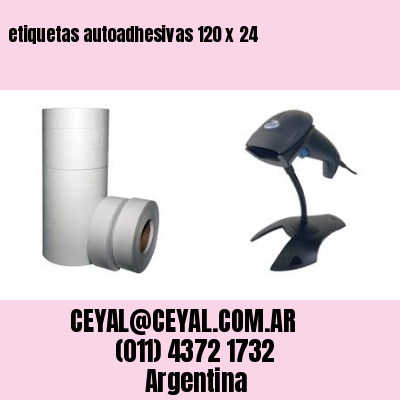 etiquetas autoadhesivas 120 x 24