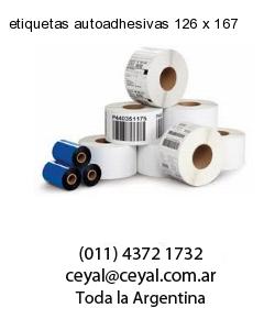 etiquetas autoadhesivas 126 x 167