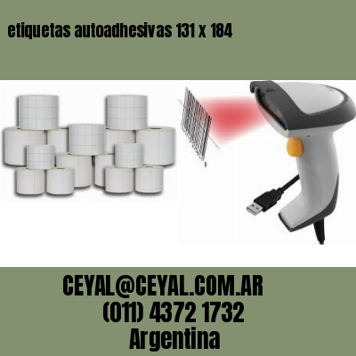 etiquetas autoadhesivas 131 x 184