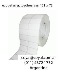 etiquetas autoadhesivas 131 x 72