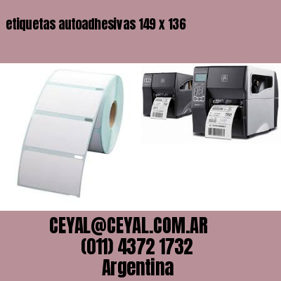 etiquetas autoadhesivas 149 x 136