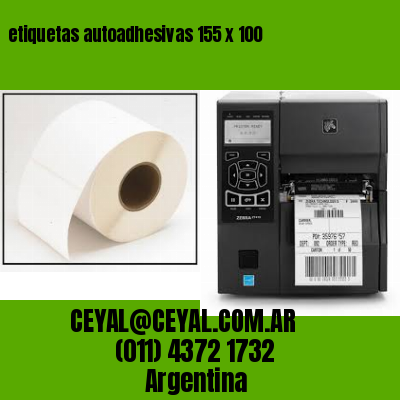 etiquetas autoadhesivas 155 x 100