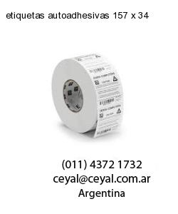 etiquetas autoadhesivas 157 x 34