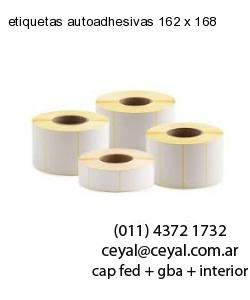etiquetas autoadhesivas 162 x 168