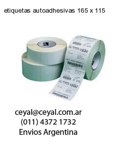 etiquetas autoadhesivas 165 x 115