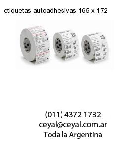 etiquetas autoadhesivas 165 x 172