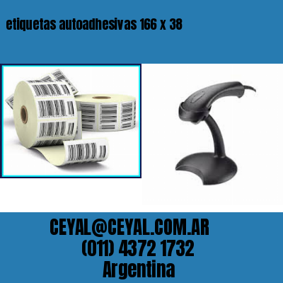 etiquetas autoadhesivas 166 x 38