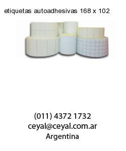 etiquetas autoadhesivas 168 x 102