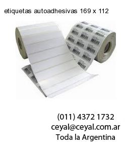 etiquetas autoadhesivas 169 x 112