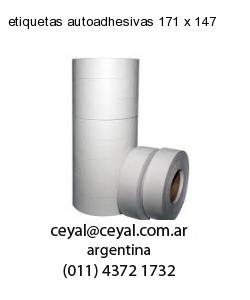 etiquetas autoadhesivas 171 x 147