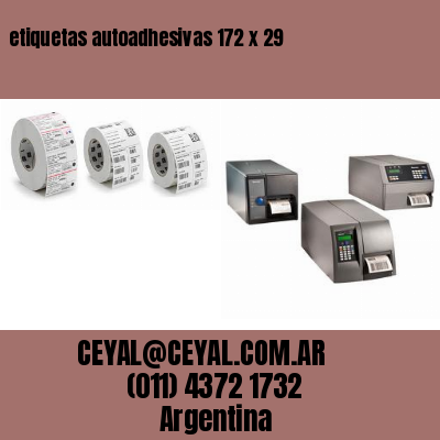 etiquetas autoadhesivas 172 x 29