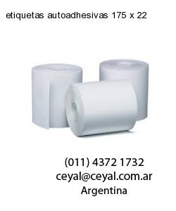 etiquetas autoadhesivas 175 x 22