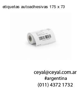 etiquetas autoadhesivas 175 x 73