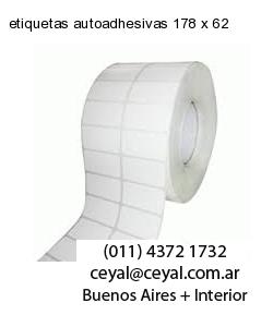etiquetas autoadhesivas 178 x 62
