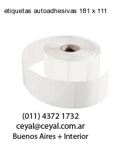 etiquetas autoadhesivas 181 x 111