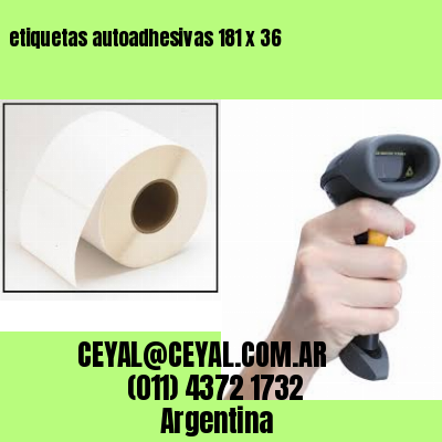 etiquetas autoadhesivas 181 x 36