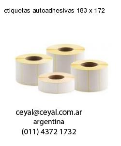 etiquetas autoadhesivas 183 x 172
