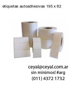 etiquetas autoadhesivas 195 x 82