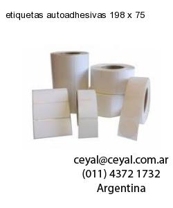 etiquetas autoadhesivas 198 x 75