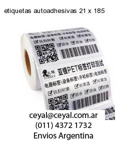 etiquetas autoadhesivas 21 x 185