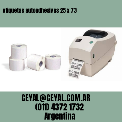 etiquetas autoadhesivas 25 x 73