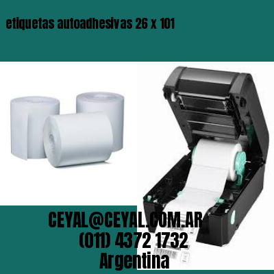 etiquetas autoadhesivas 26 x 101