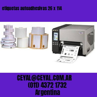 etiquetas autoadhesivas 26 x 114