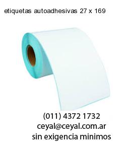 etiquetas autoadhesivas 27 x 169