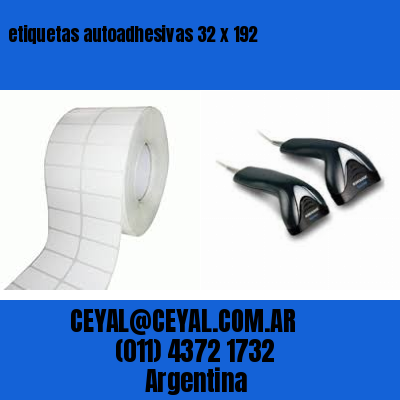 etiquetas autoadhesivas 32 x 192